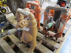 LOT TO INCLUDE: (1) NOMAD PUMP, PUMP DESC# NT80/AAAB/BN/BN/BN/N, (1) WILDEN PUMP 15, (1) WILDEN PUMP M15. LOADING & HANDLING FEE $15-4044